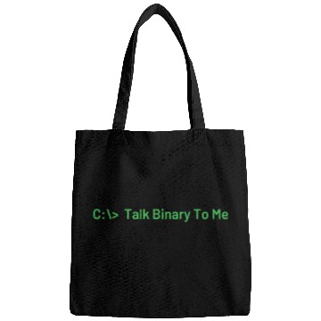 Discover Talk Binary To Me Funny Coder Programmer Bags