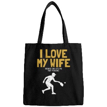Discover I Love My Wife Pickleball Coach Player Pro Team Bags