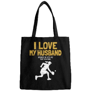 Discover I Love My Husband Pickleball Team Coach Trainer Bags