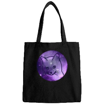 Discover Galaxy Space Cat Funny Cat Lover Bags