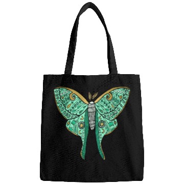 Discover Luna Moth Green And Gold Bags