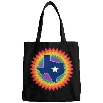 Discover Texas Map Design for proud LGBT+ Texans Bags