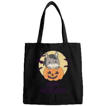Discover Donkey In Pumpkin Sweet Donkey Happy Halloween Bags
