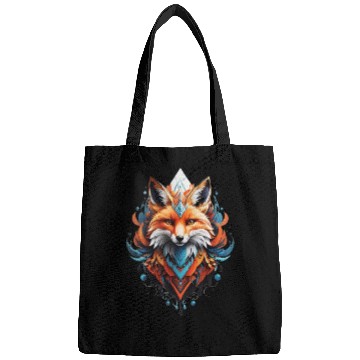 Discover Mystical fox head artwork Bags