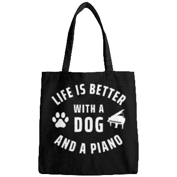 Discover Piano Player And Dog Lover Bags