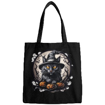 Discover Witch Black Cat Gaze Bags
