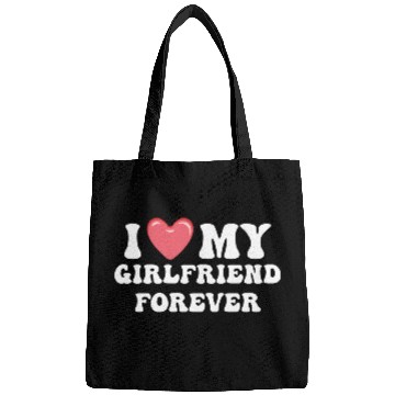 Discover I Love My Girlfriend Forever Bags