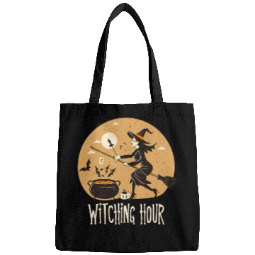 Discover Witchy hour Halloween Print Design Bags