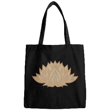 Discover Gold Lotus Charm Bags