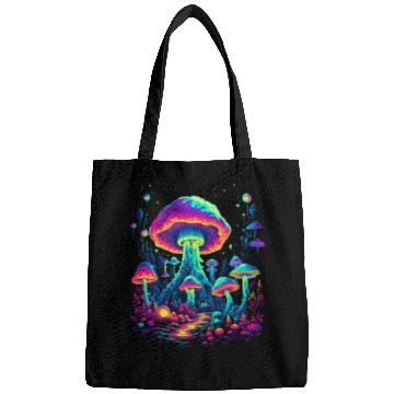 Discover Trippy Mushroom Forest Bags