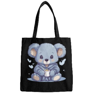 Discover Chibi Koala in Pajamas Bags