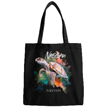 Discover Bahamas Seat Turtle Bahamian Flag Beach Great Shar Bags