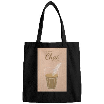 Discover Ek Garam Chai - Indian Typography Print Bags