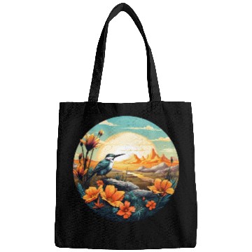 Discover Beautiful Bird And Orange Morning Sunrise Bags