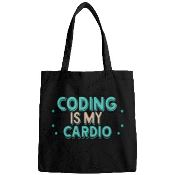 Discover Coding Is My Cardio | Lustiger Programmierer Bags