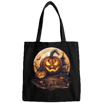 Discover Halloween Haunted House Spell Pumpkin Bat Bags