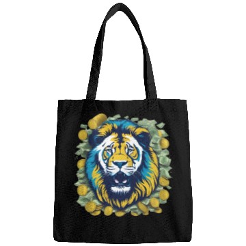 Discover Money Lion Art Bags