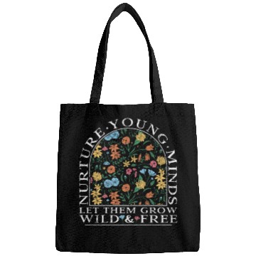 Discover Teacher Wildflower Young Minds Let Them Grow Bags