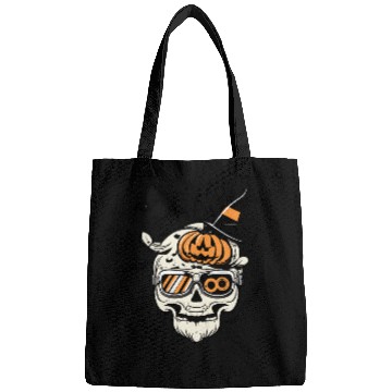 Discover Skull Candy Punppkin Halloween Bags