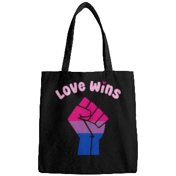 Discover Love Wins Bisexual Pride Fist for Equality Bags