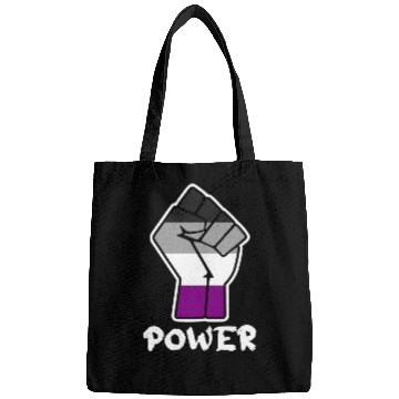 Discover Power Asexual Pride Fist Design for Equality Bags