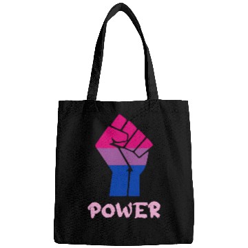 Discover Power Bisexual Pride Fist Design for Equality Bags