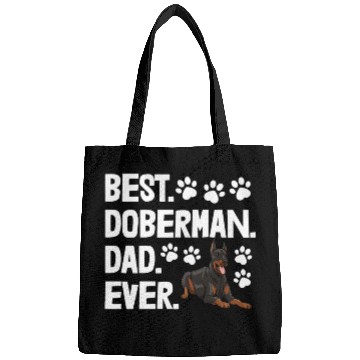 Discover Best Doberman Dad Ever Bags