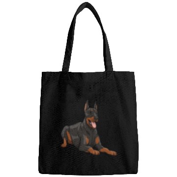 Discover I'd Rather Be With Doberman Bags