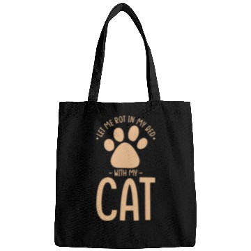 Discover Cat Nap Laziness Let Me Rot In My Bed With My Cat Bags