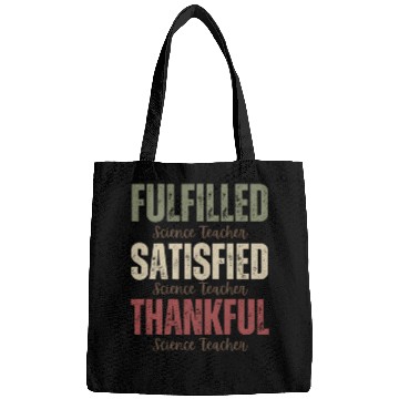 Discover Science Teacher Retro Grunge Effect Text Design Bags