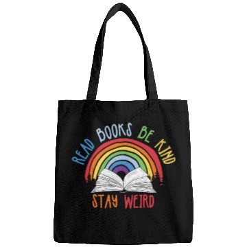 Discover Read Books Be Kind Stay Weird Reading Bags