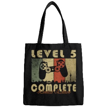 Discover 5th birthday level 5 gamer gift Bags