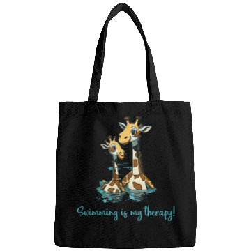 Discover swimming is my therapy - lifeguard Bags