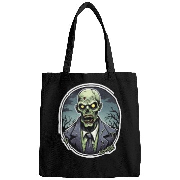 Discover Zombie in a Suit / Halloween / Monster / green Bags