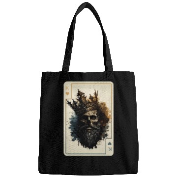 Discover King of Hearts Creepy Card Game Poker Bags