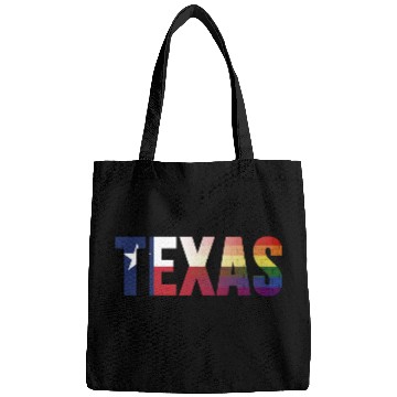 Discover Rainbow Texas Flag Design for proud LGBT+ Texan Bags