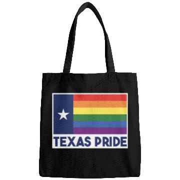 Discover Texas Flag Rainbow Design for proud LGBT+ Texan Bags