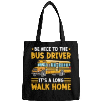 Discover Back To School Funny School Bus Driver Bags