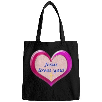 Discover Jesus loves you! Bags