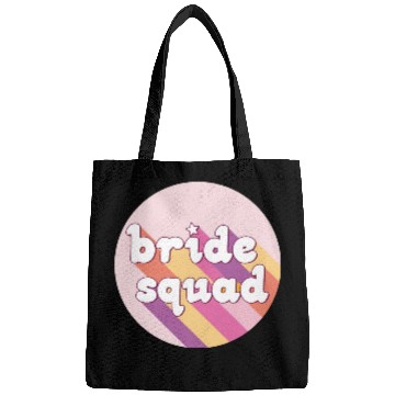 Discover Bride Squad Pink Rainbow Bags