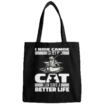 Discover Canoe Canoeing Canoeist Cat Bags
