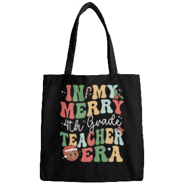 Discover In My Merry 4th Grade Teacher Era - Christmas Bags