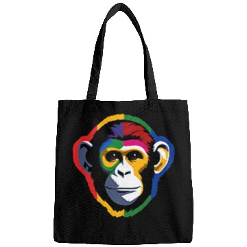 Discover Bold and Colorful Monkey Graphic Design Bags