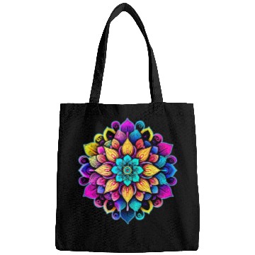 Discover Mandala: A Complex, Multicolored Floral Pattern Bags