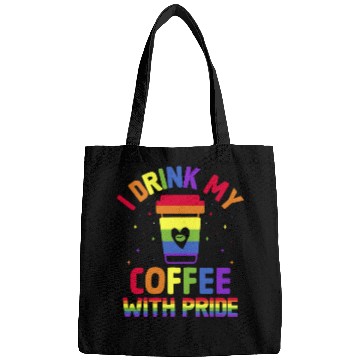 Discover Gay Pride Parade Caffeine LGBTQ Coffee Drinker Bags