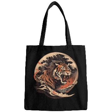 Discover Tokyo Asia 80s Japanese Retro Tiger Bags