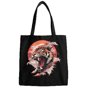 Discover Tokyo Asia 80s Japanese Retro Tiger Bags