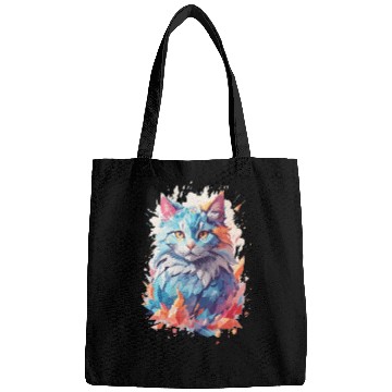Discover Cute Crystal Fantasy Cat Design Bags