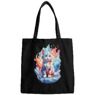 Discover Cute Crystal Fantasy Cat Design Bags
