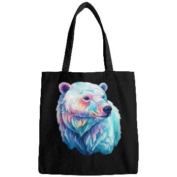 Discover Polar Bear Roar in Winter Wonderland Watercolor Bags